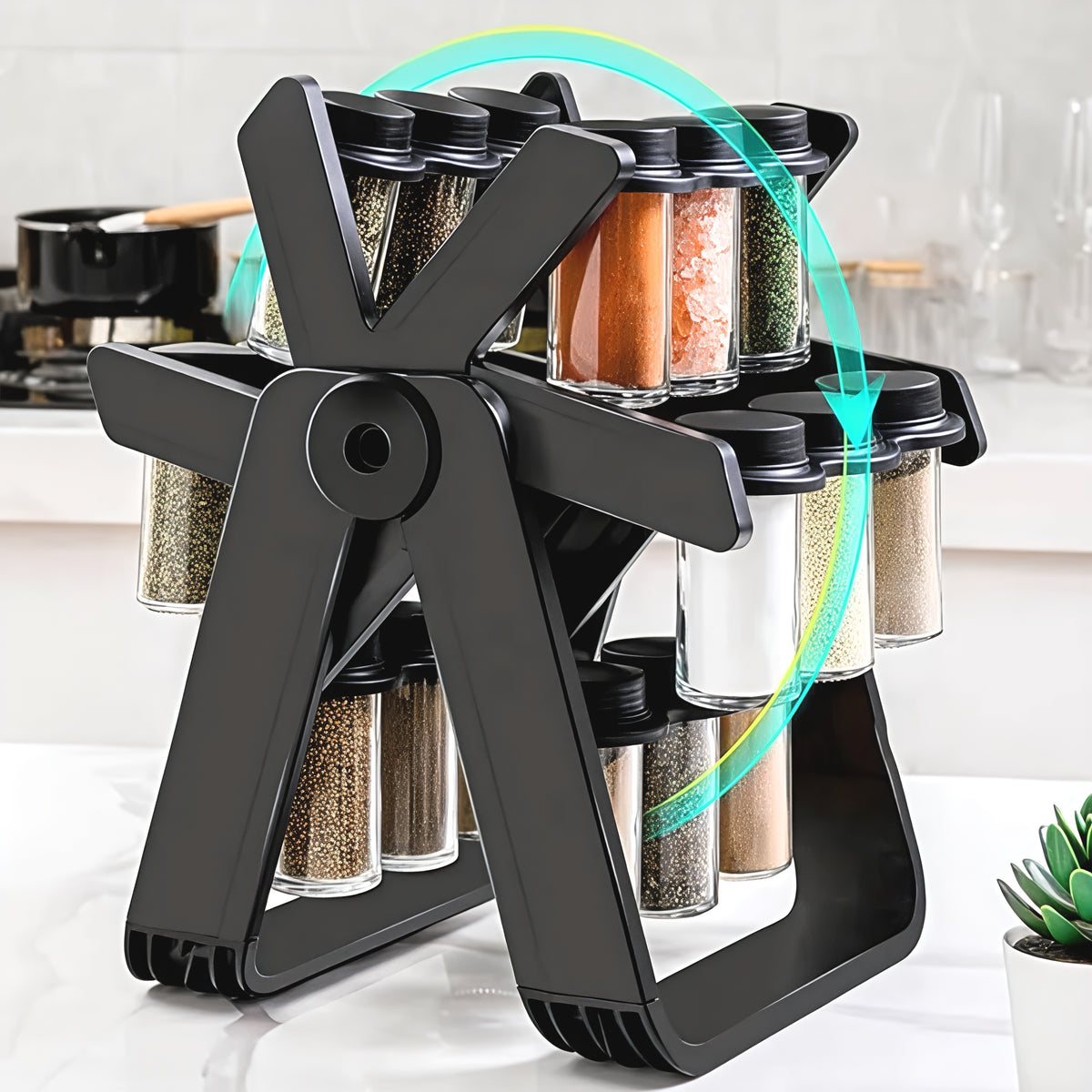 18 Jar Rotating Spice Rack