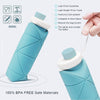 Silicone Folding Water Bottle – 600ml Collapsible Travel Bottle