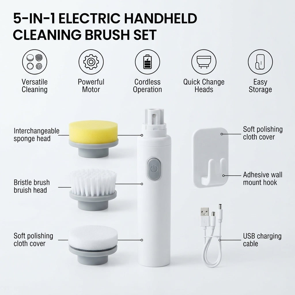 Cleaning Magic Electric Brush (5-in-1)