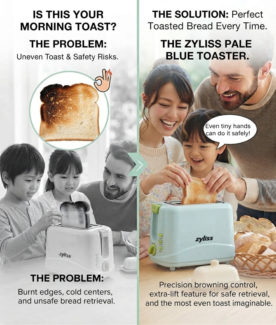 Nobel 2-Slice Toaster – 700W with Reheat, Defrost & Cancel Function