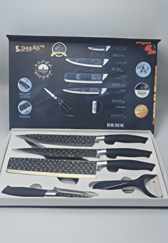 Professional Unique Chef Rose Gold Knife Set