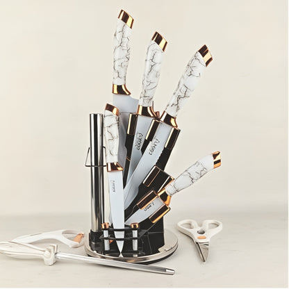 Professional Unique Chef Rose Gold Knife Set